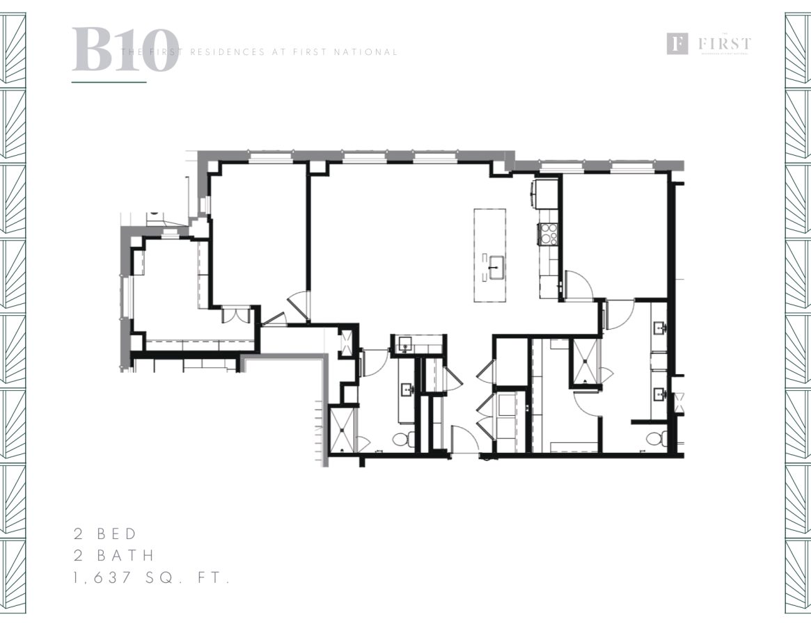 THE FIRST - FLOOR PLANS - 2 Beds B10
