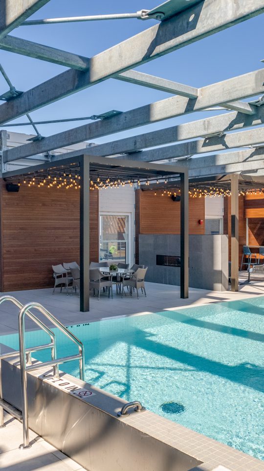 the pool at The First